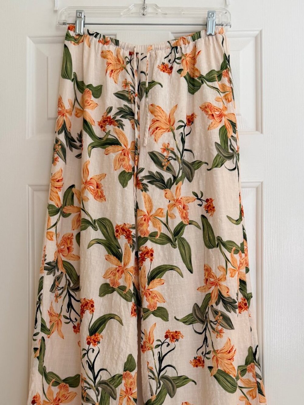 PEPPERMAYO Dalida linen lined pants lily orange cream, S